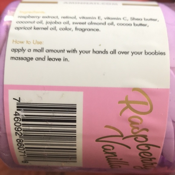 AMNH Skin Care Bath & Body Amnh Skin Care Raspberry Vanilla Boobie